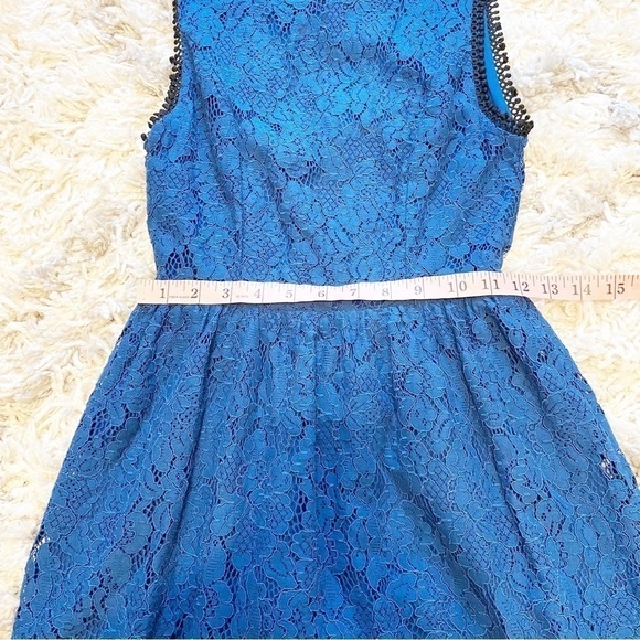 Francesca’s | Blue Fit and Flare Lace Mini Dress Size XS - Picture 13 of 13